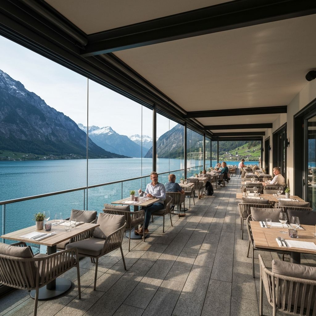 Alpine Lake House terrace